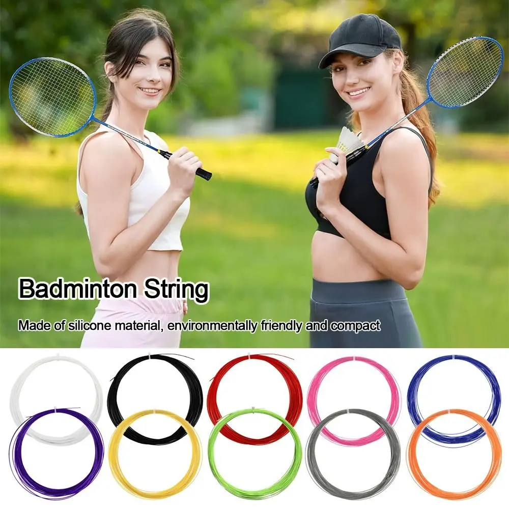 Durable High Flexibility Badminton String Shock-absorbing Nylon Racquet String Badminton Racket Line Outdoor Sport