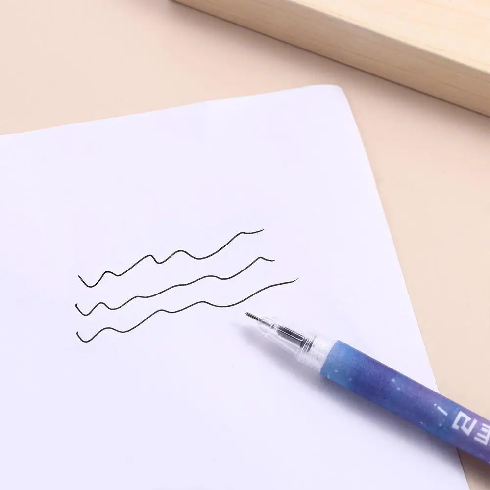 

Friend Gift School Supplies 0.5mm Black Student Starry Sky Rotate Gel Pen Ball Pen Signature Pen Gel Pen