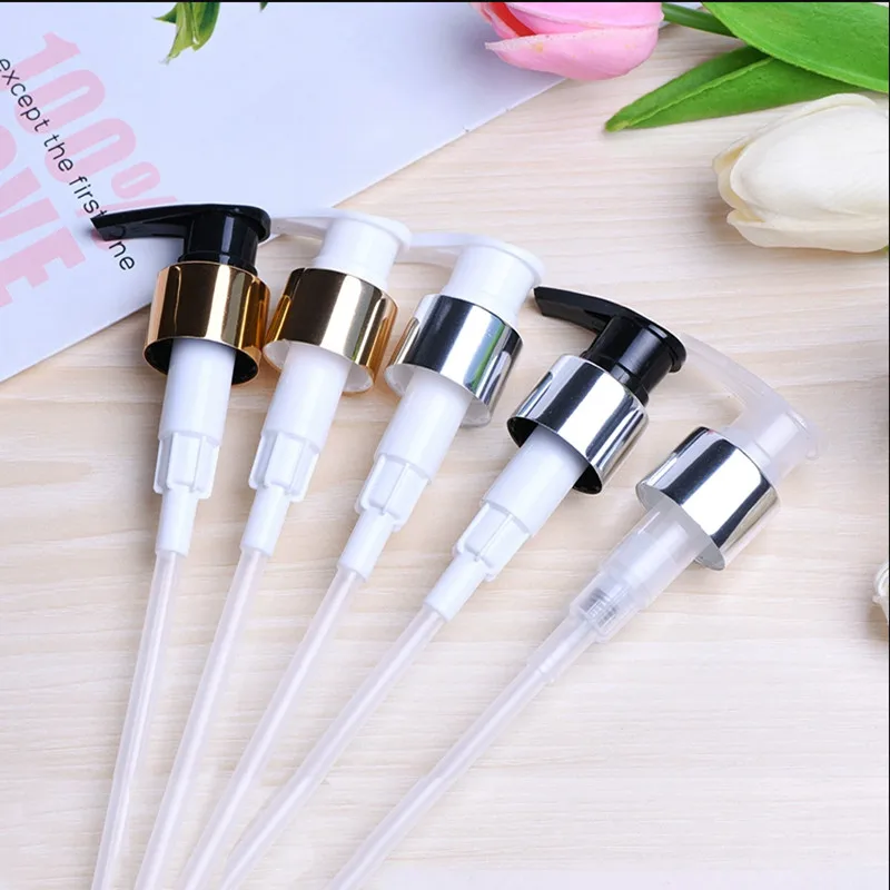 

50/100pcs 24/410 Plastic Lotion Pump Head for Cosmetic Bottle, Emulsion Pump Lid for Shampoo/Skincare Cream Container