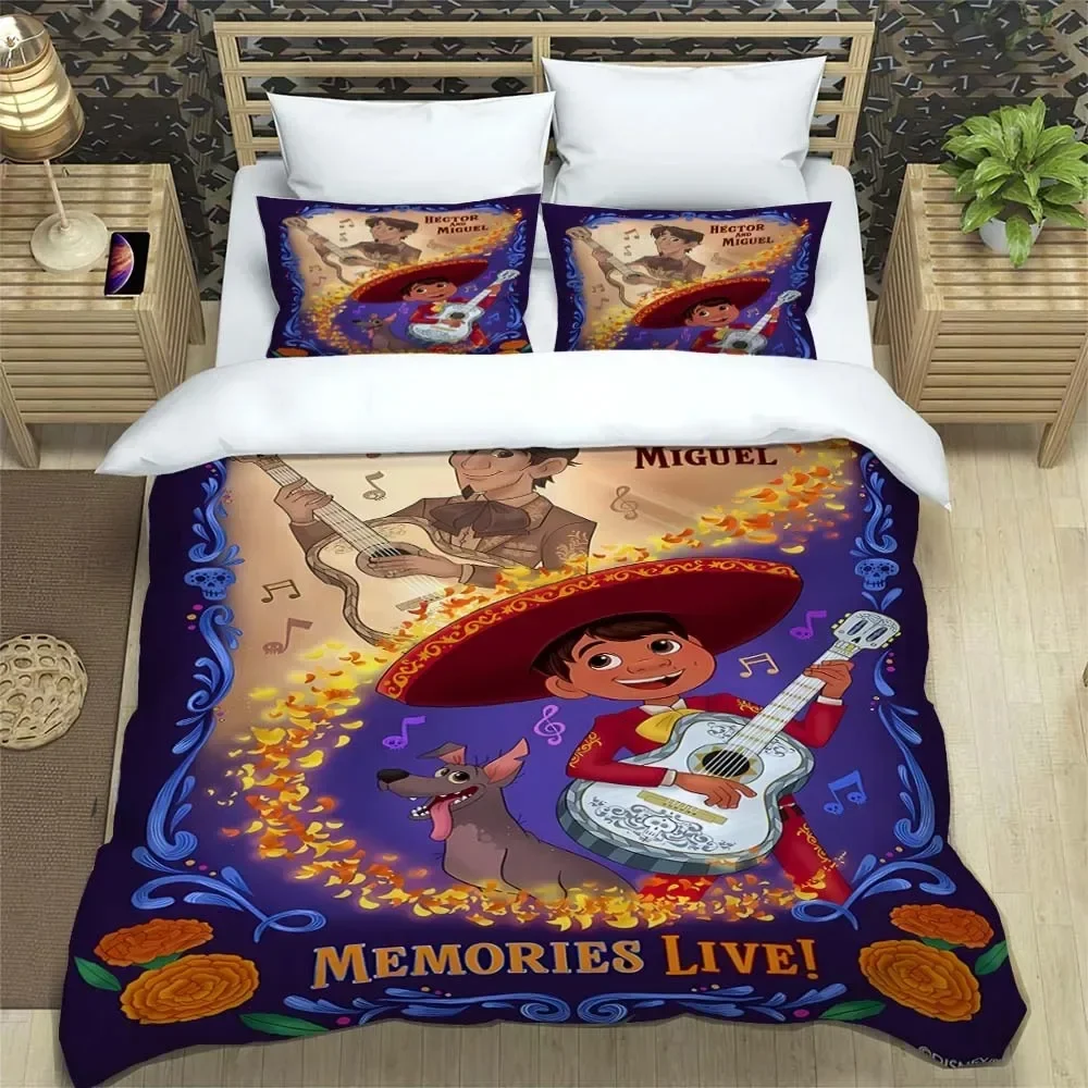 

Coco duvet pillowcase, cartoon bedroom bedding set cute comforter sets, boy and girl large duvet cover gifts