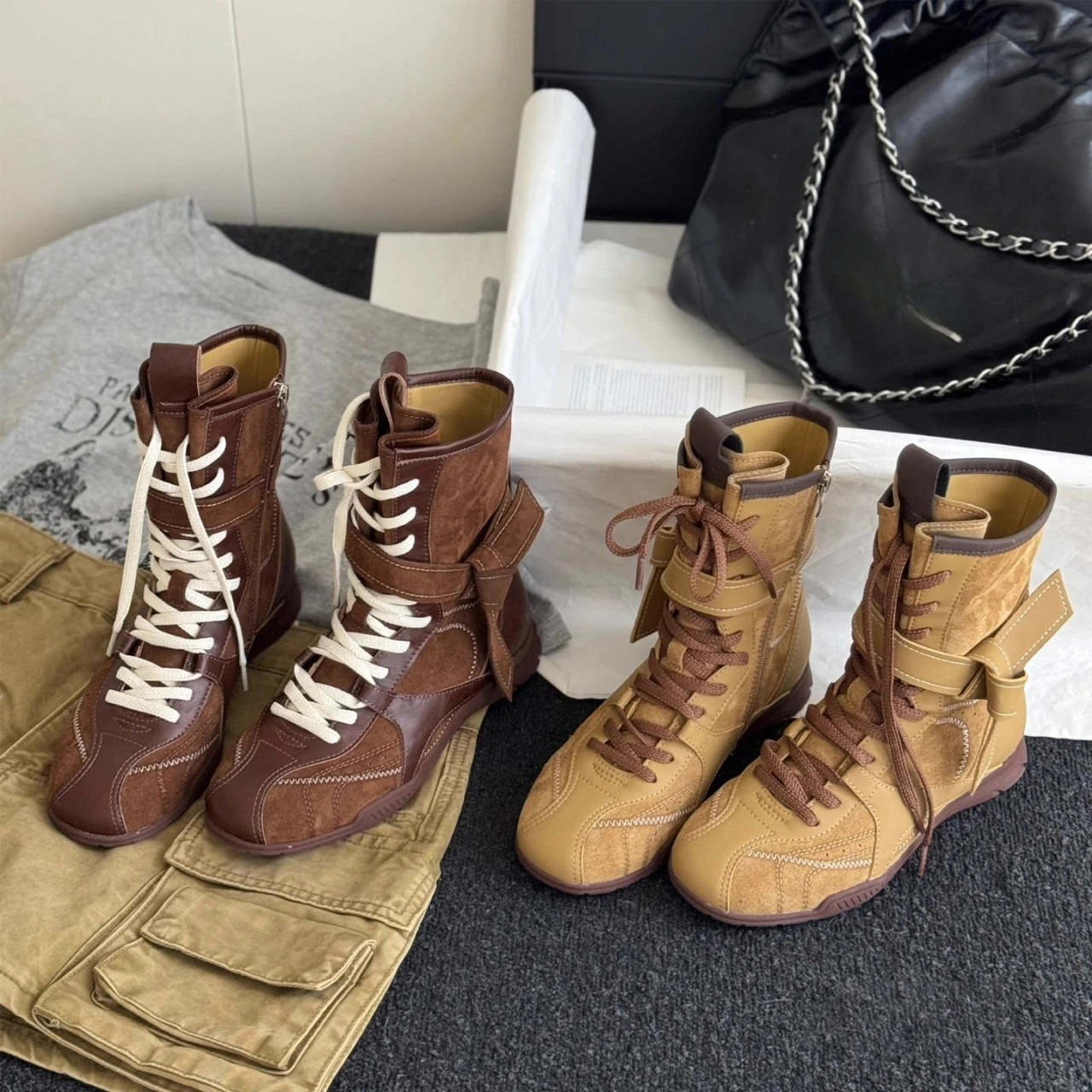 Hunting Boot Insole - Botas de Boxeo Estilo Caza Retro