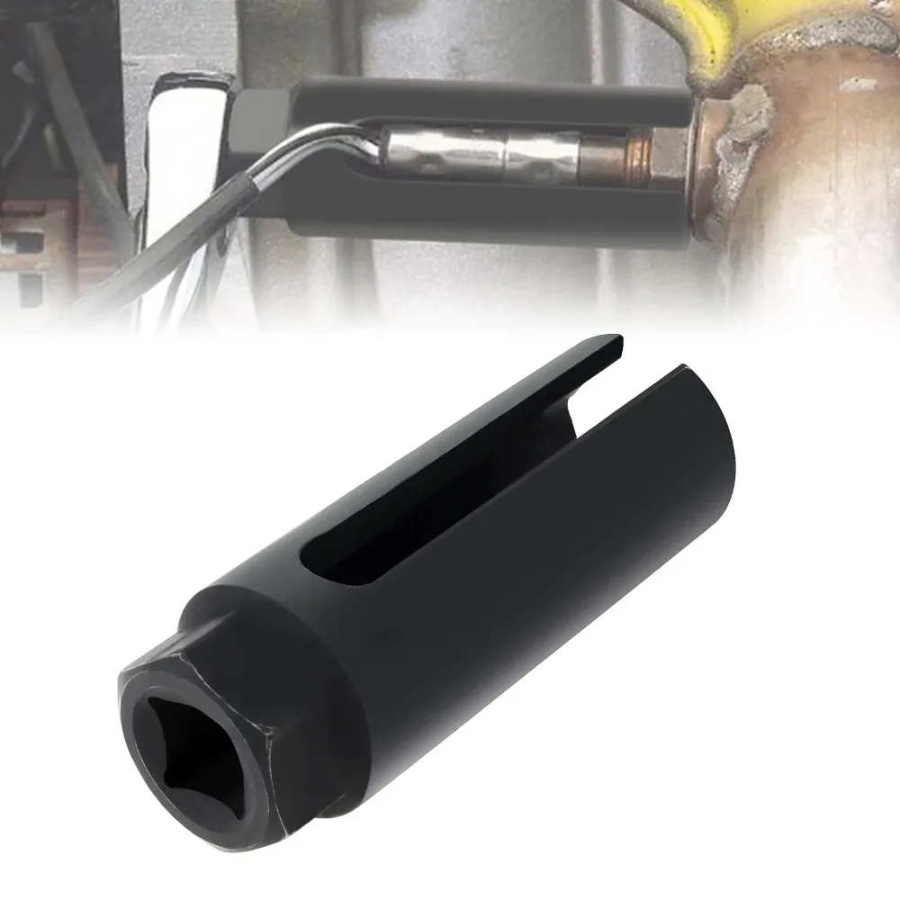 Selongsong Sensor Oksigen Mobil 22mm 6 Titik 1/2 inci Drive 7/8 inci Soket Kunci Pas Baja Tahan Lama Alat Pelepas dan Pemasangan