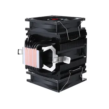 Chladič HNHU LGA2011-3 115x 1700, efektivní černobílý, s dvojitou věží, 6 tepelných trubic, ventilátor CPU 90 mm, tichý, kompatibilní s i5 i7 AM4 AM5 x79 x99 10 nejlepší prodej chladič AM4 - №6