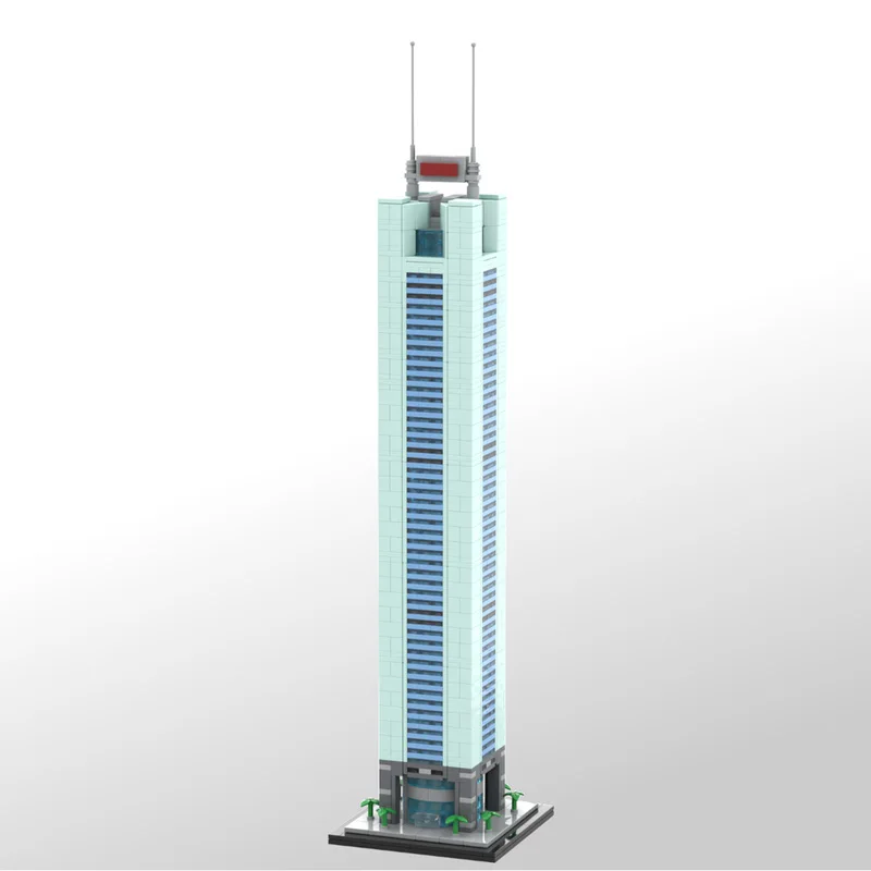 

MOC building blocks Assembly toy set Citic Plaza 1:800 scale model 1740pcs Creative holiday gift Skyscraper series