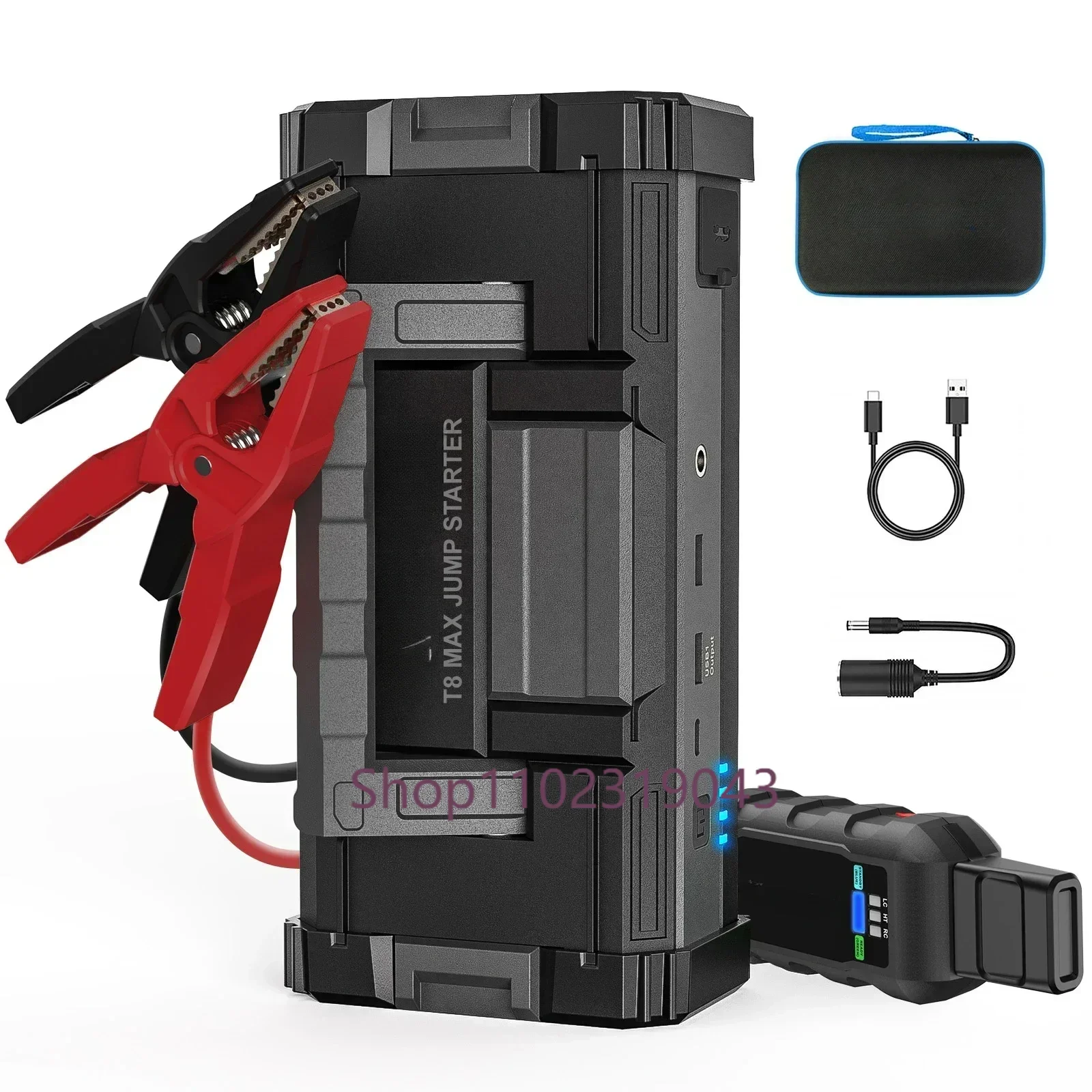 T8 Max 6000A Car Battery Jump Starter for All Gas or Upto 12L Diesel Powerful heavy duty Car Jump Starter