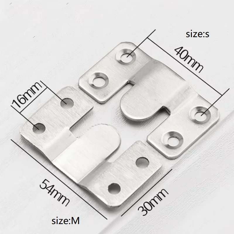 10pcs Stainless Steel Picture Frame Hanging Buckle Mirror Bed Frame Insert Buckle for Picture Display