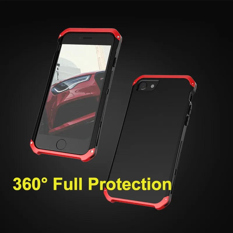Shockproof Metal Armor Case For iPhone SE 2022 Case Aluminum Metal Frame Matte PC Full Cover Funda For iPhone SE 2020 Case Cqoue