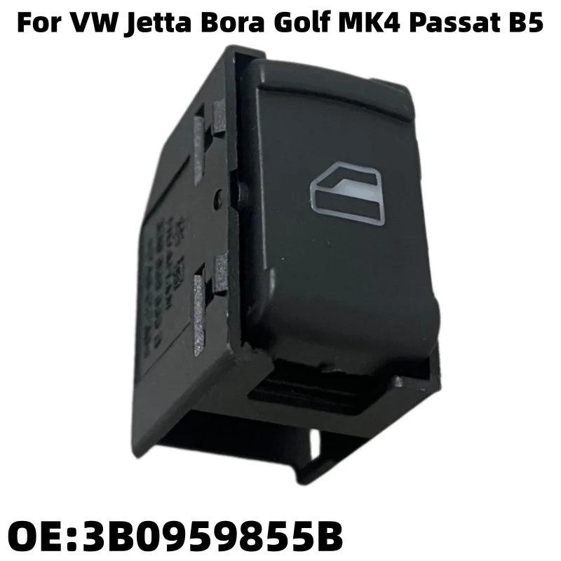 New Single Passenger Power Window Switch Button For VW Jetta Bora Golf MK4 Passat B5 1998 - 2004 3B0959855B