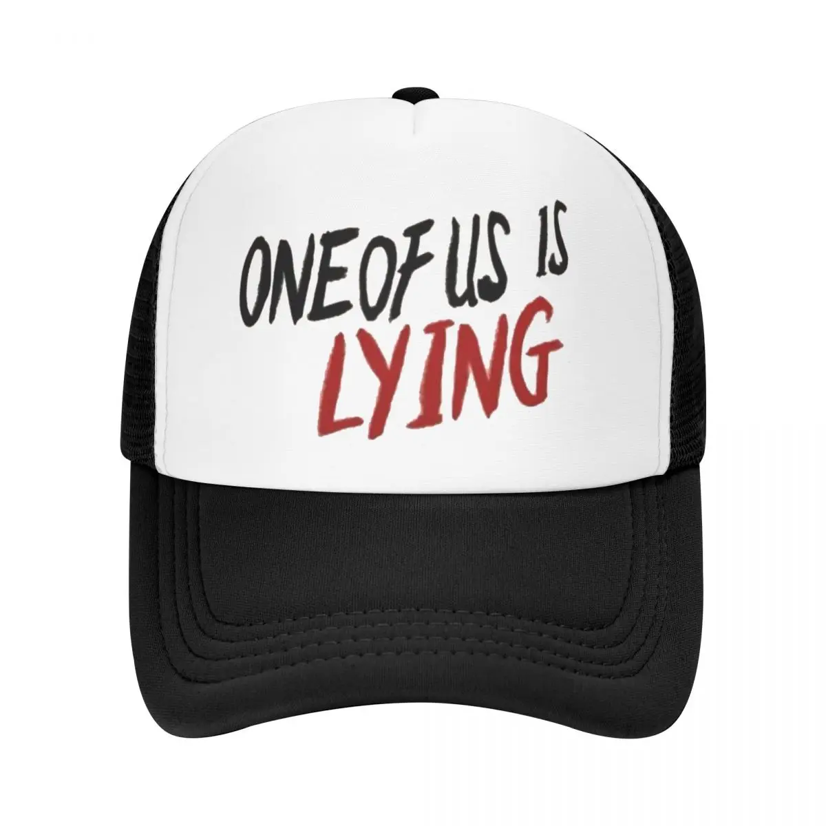 

Бейсбольная кепка One Of Us Is Lying, черная пляжная шляпа, модная пляжная детская шляпа, мужская и женская