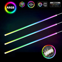 Soft Neon Addressable Rainbow PC WS2812b LED Strip Light for 5V 3pin ARGB Header PC Case Asus Aura Sync RGBIC Fusion MSI Mystic