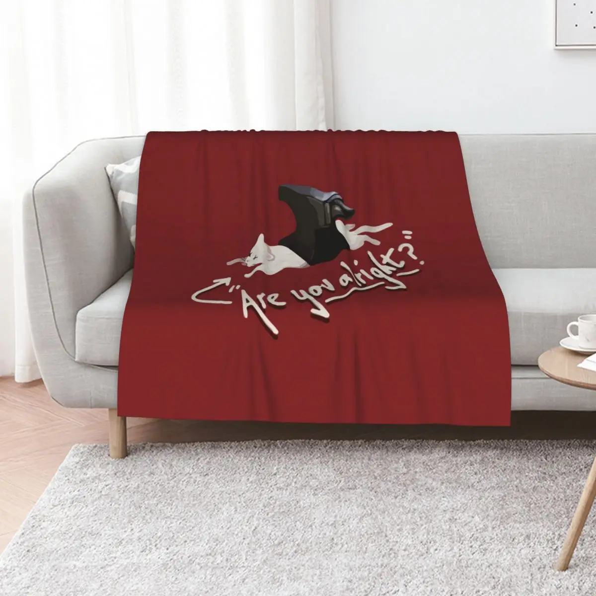 

Are you alright Lovejoy Throw Blanket Decorative Beds Bed linens warm winter anime Blankets