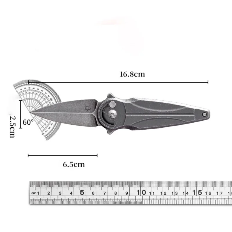 Outdoor camping folding knife, N690CO steel high hardness sharp knife, high-quality folding knife rotary knife, self-defense kni