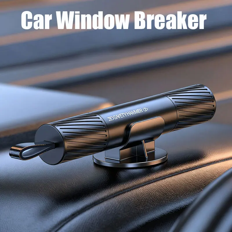 Emergency Window Breaker Car Escape Tool, Seatbelt Cutter and Window Breaker, Car Hammer Glass Breaker