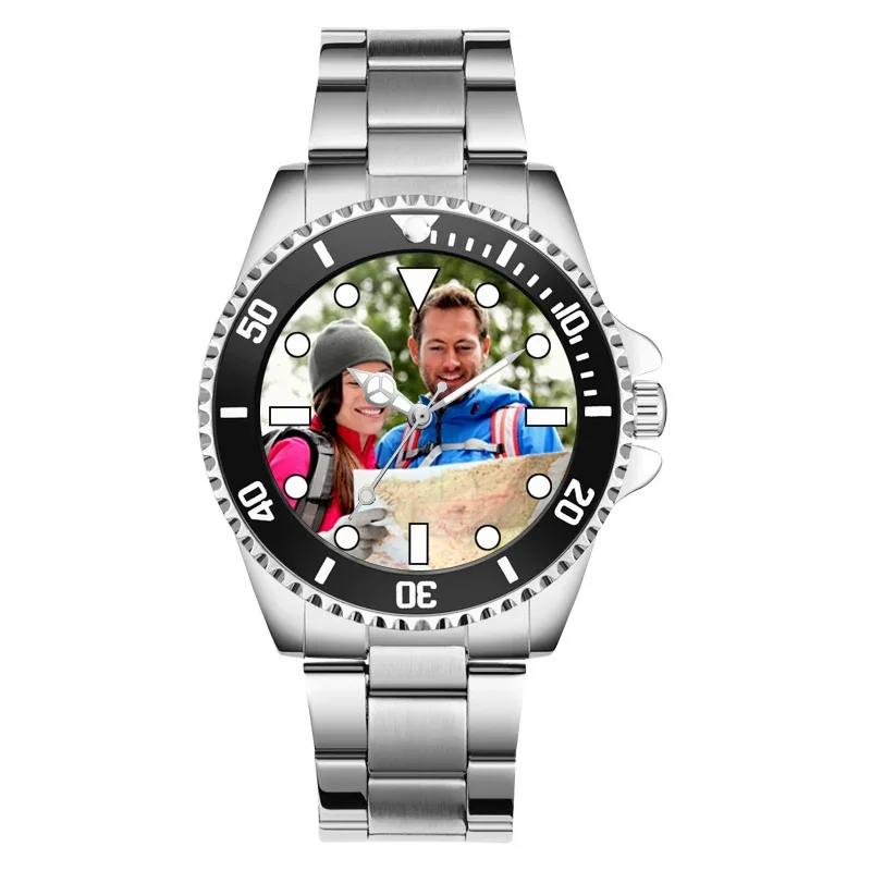 Custom Horloge Persoonlijkheid Creatief Ontwerp Klanten Foto 'S Afdrukken Aanpassen Horloge Maatwerk Afdrukken Foto Horloges Voor Unisex