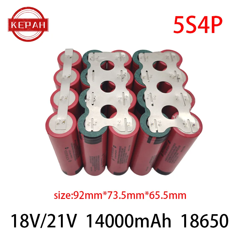 Customized NCR18650GA battery 2s1p 3s1p 4s1p 5s1p 5S2P 6s1p 3.7V-25.2V 3500mAh 30A screwdriver electric drill Li-lon battery
