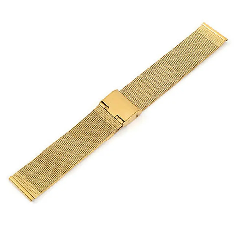 18mm / 20mm Steel Band Milanese Mesh Strap for DW Metal Ultra-thin Universal Stainless Watch Bracelet Gold Color