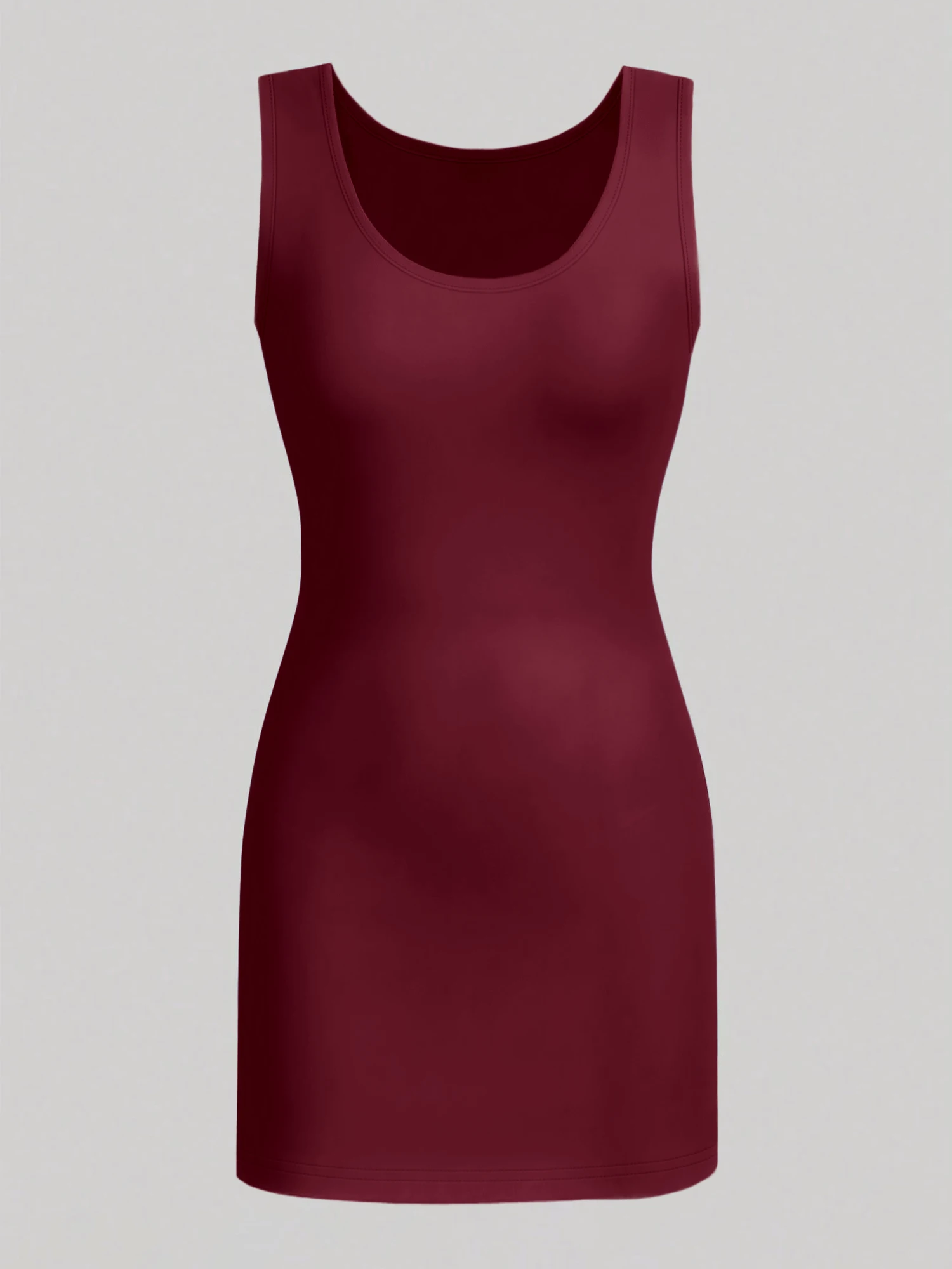 

Модное женское повседневное платье-майка без рукавов, однотонное, летнее, свободного кроя, с круглым вырезом, короткое, высокого качества, для пляжа и на каждый день