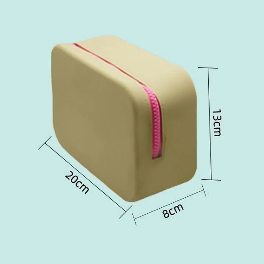 Portable Square Silicone Coin Purse Waterproof Lipstick Bags ID Credit Card Holder Girls Travel Organizer Accessories