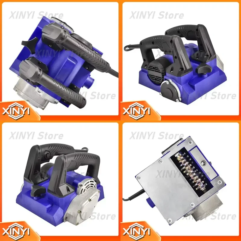 for 2680W Power Hand Planer Portable Roller Planer with Cable Electric Wall Planer Adjustable Depth Corrosion Resistant
