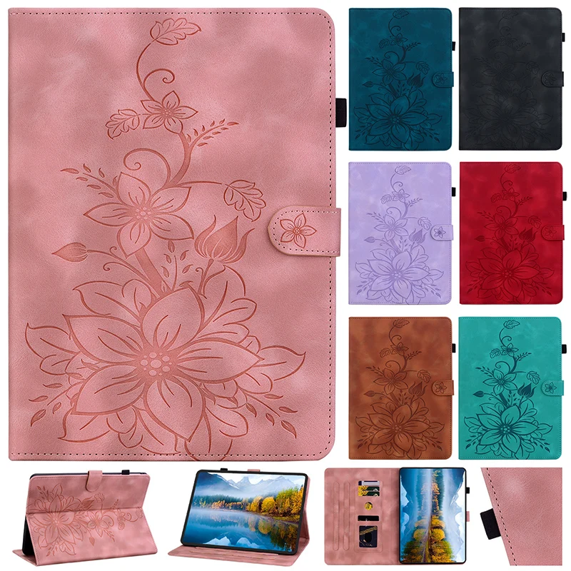 Etui skórzane do tabletów Huawei Honor Pad X7 8.7" X8a X8B X9A x9 X8 Pro ELN-W09 11.5" Matepad Mini 8.8 M5 Lite T10s SE 10.4