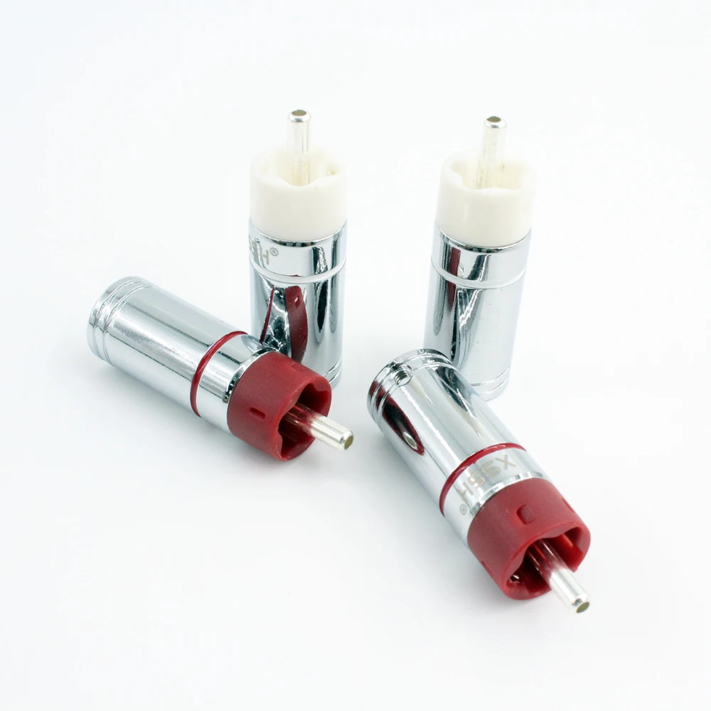 

Premium Audiophile RCA/XLR Terminals 4pcs - Gold-Plated DIY Interconnect Component Kit