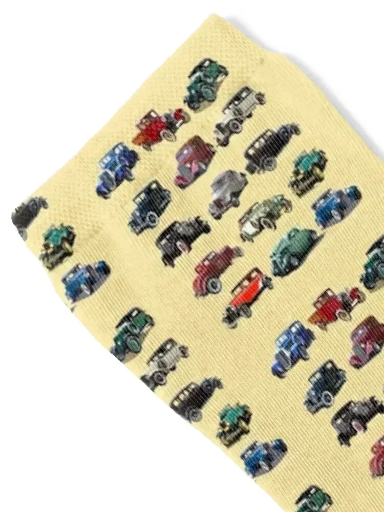 Antique Classic Vintage Retro Oldtimer Cars Socks designer valentine gift ideas bright garter fashionable Socks Women Men's
