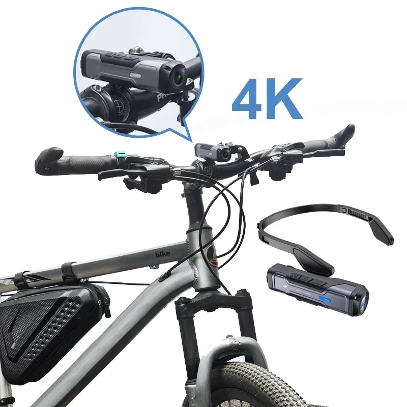 4K Sports Video Action    Bike Motorcycle Helmet    With 150 Degree Wide Angle Waterproof Outdoor Recorder Camcorder