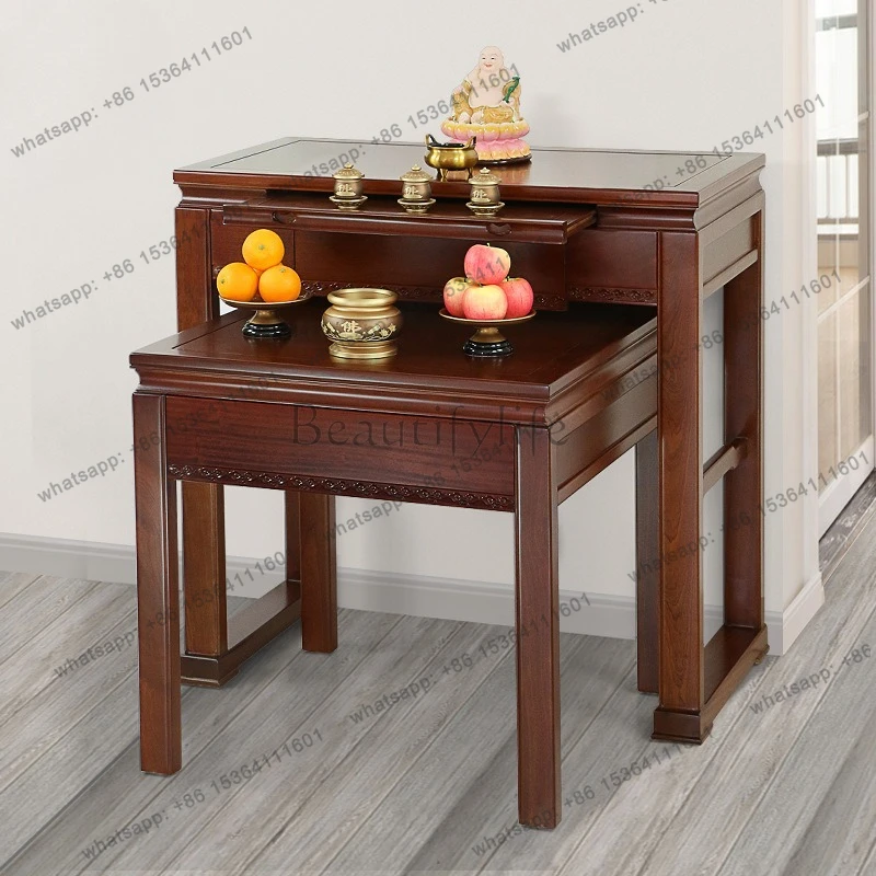 

Congo rosewood offering table for Taiwan household Buddhist hall