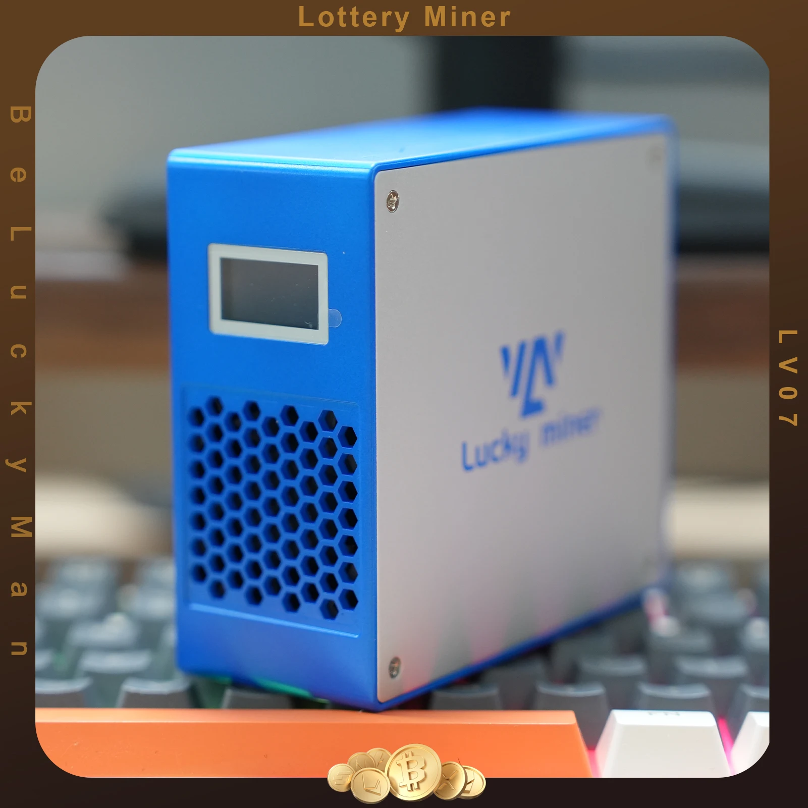 Машина для майнинга биткоинов Lucky Miner LV07 ASIC Майнинг 1TH/S BTC BCH BSV DGB SHA256 криптовалютный Майнер лотерейное устройство