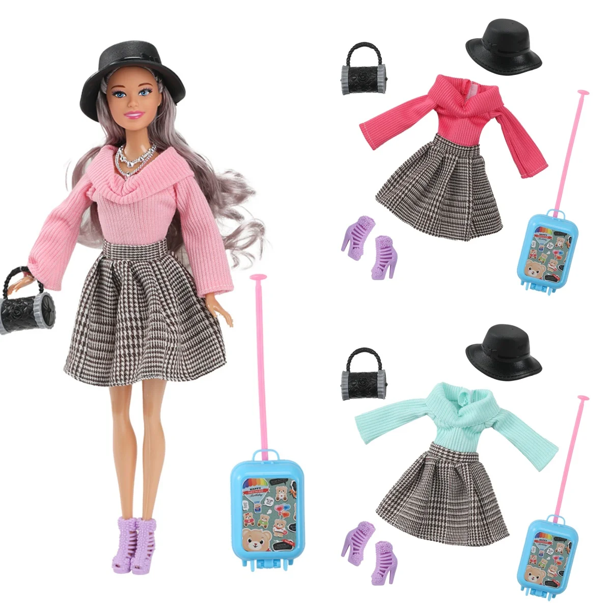 ตุ๊กตาเจ้าหญิงเดินได้ ขนาด 30 ซม. ชุดเสื้อผ้าแฟชั่น DIY พร้อมอุปกรณ์เสริม ข้อต่อขยับได้ ตุ๊กตา BJD ขนาด 1/6 ของเล่นบ้านตุ๊กตา