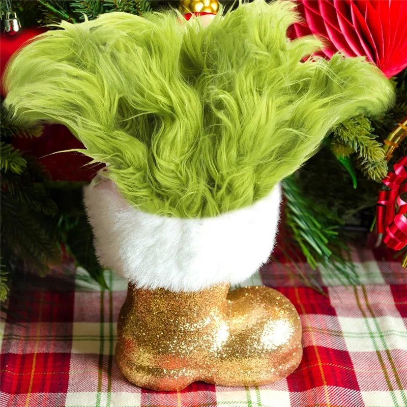 AT29-20 قطعة شجرة عيد الميلاد فروي خضراء يختار توبر شجرة عيد الميلاد يختار لإكليل الشجرة الحرف زهرية حشو المنزل (كلاسيكي)