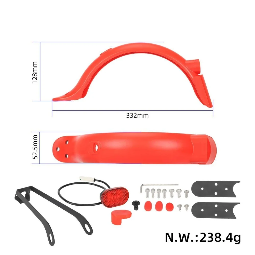 Electric Scooter With Mudguard Electric Scooter License Plate Bracket ABS PC Construction Includes Screws And Wrench