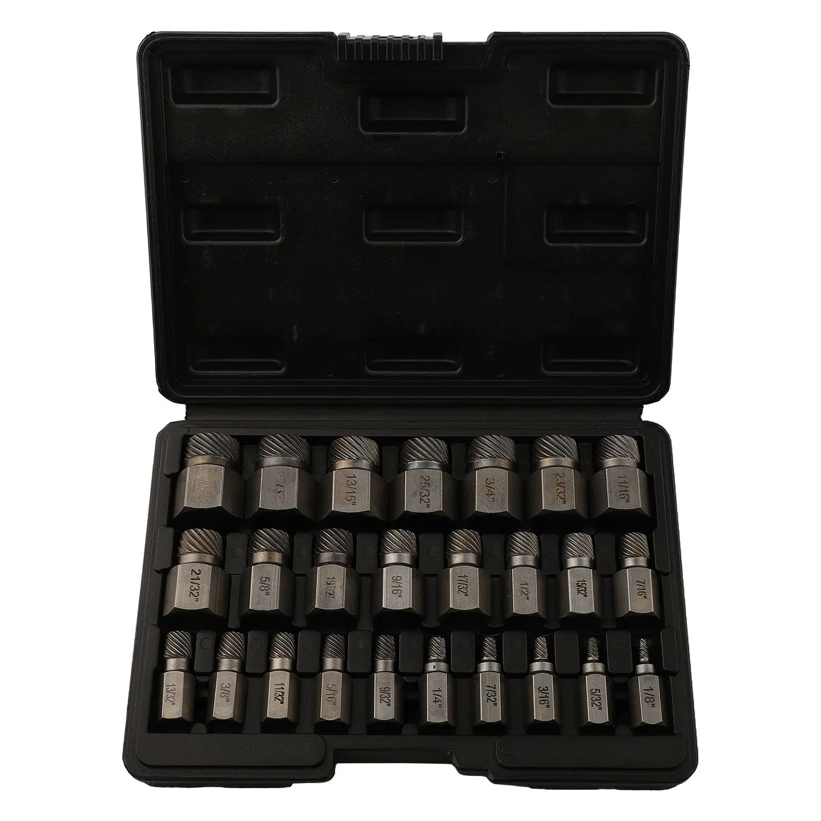 Professional Grade Hex Head Bit Socket Wrench Bolt Remover Set 25pcs MultiSpline Screw Extractor for Stubborn Screws and Bolts