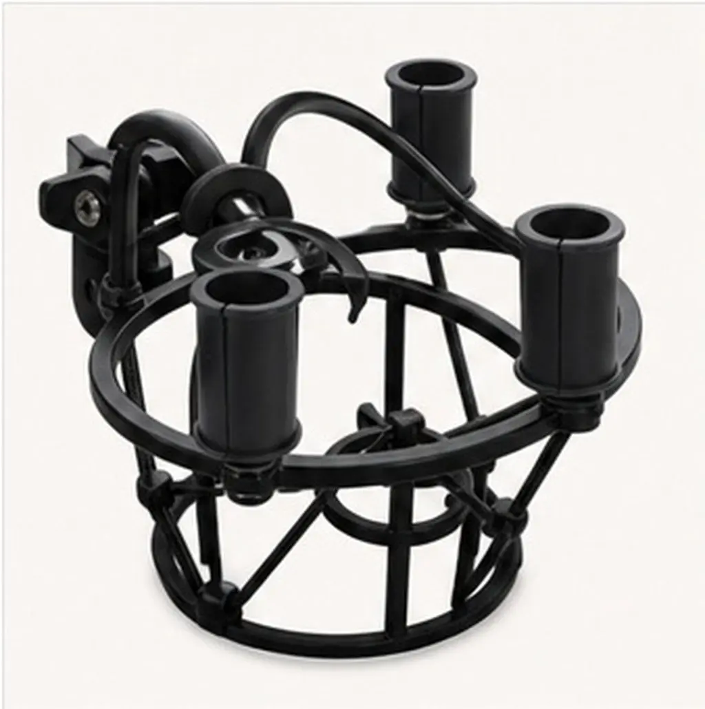 4Pcs Microphone Shock Mount Rubber Gasket Sleeve for Camera Handheld Mic Rod Protection Noise Reduction Shock Absorption