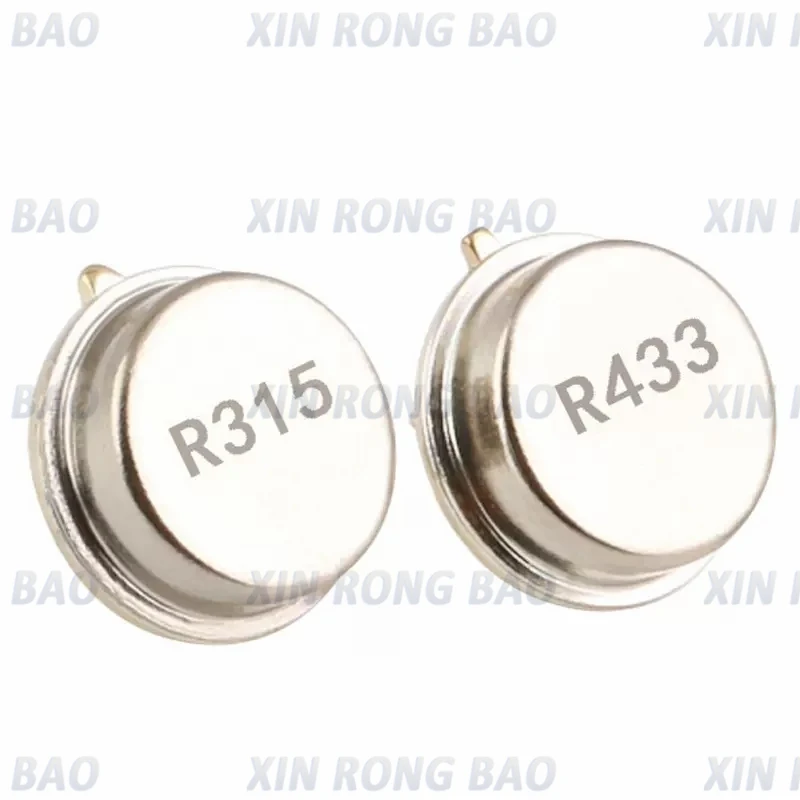 5pcs 315 433MHz Resonator Crystal Oscillator R315A R433A Quartz Through Holes Surface Acoustic Wave Oscillator KIt Round 3 pins