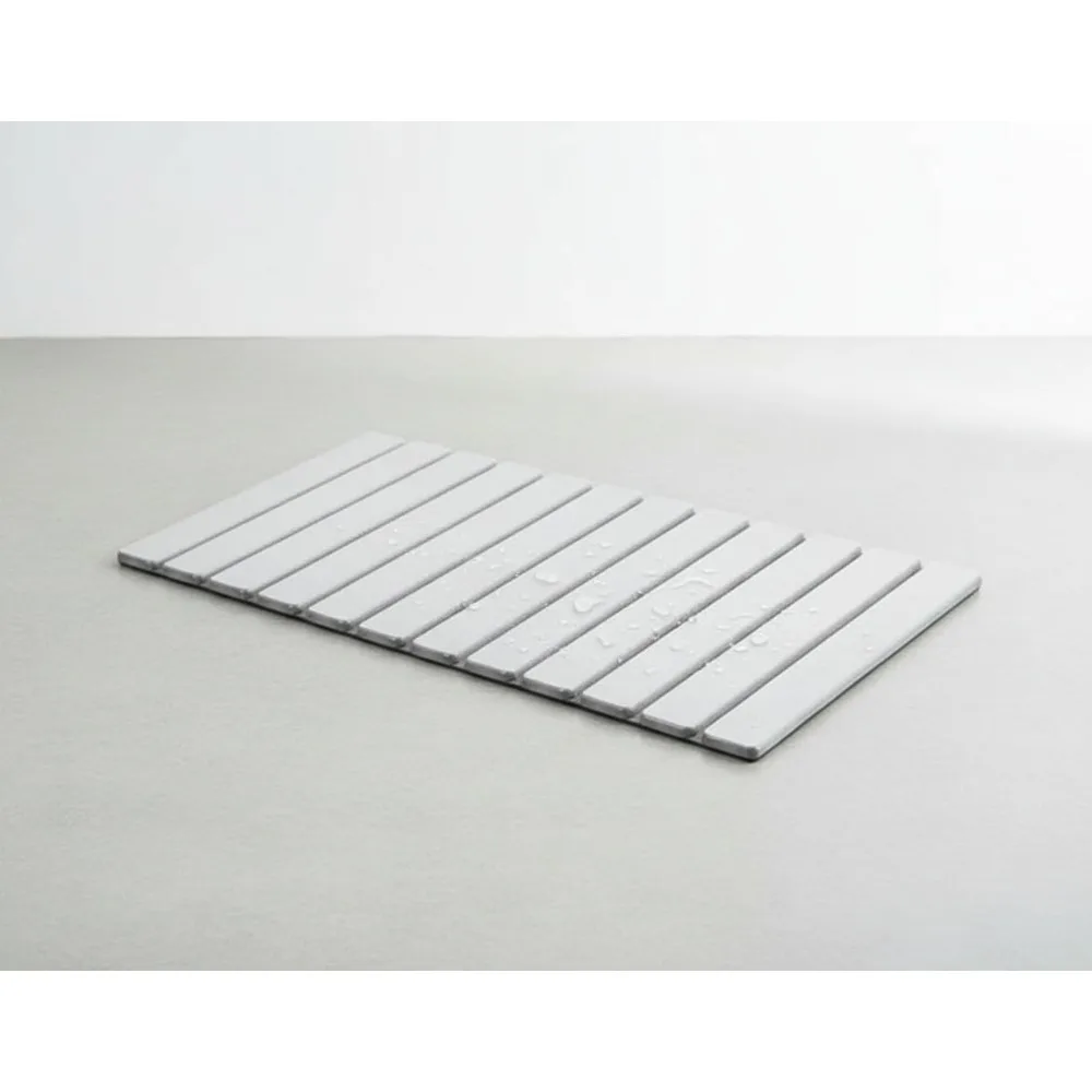 

Foldable Diatomaceous Earth Bath Mat, Super Absorbent Quick Dry Non-Slip Stone Mat for Modern Bathrooms