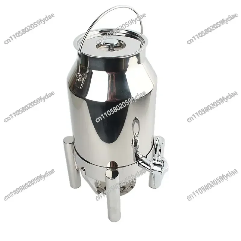 Stainless Steel Thickened Milk Tripod, Thermal Insulation and Heating, Soy Milk Tea Cold and Hot Drink Beverage Container,