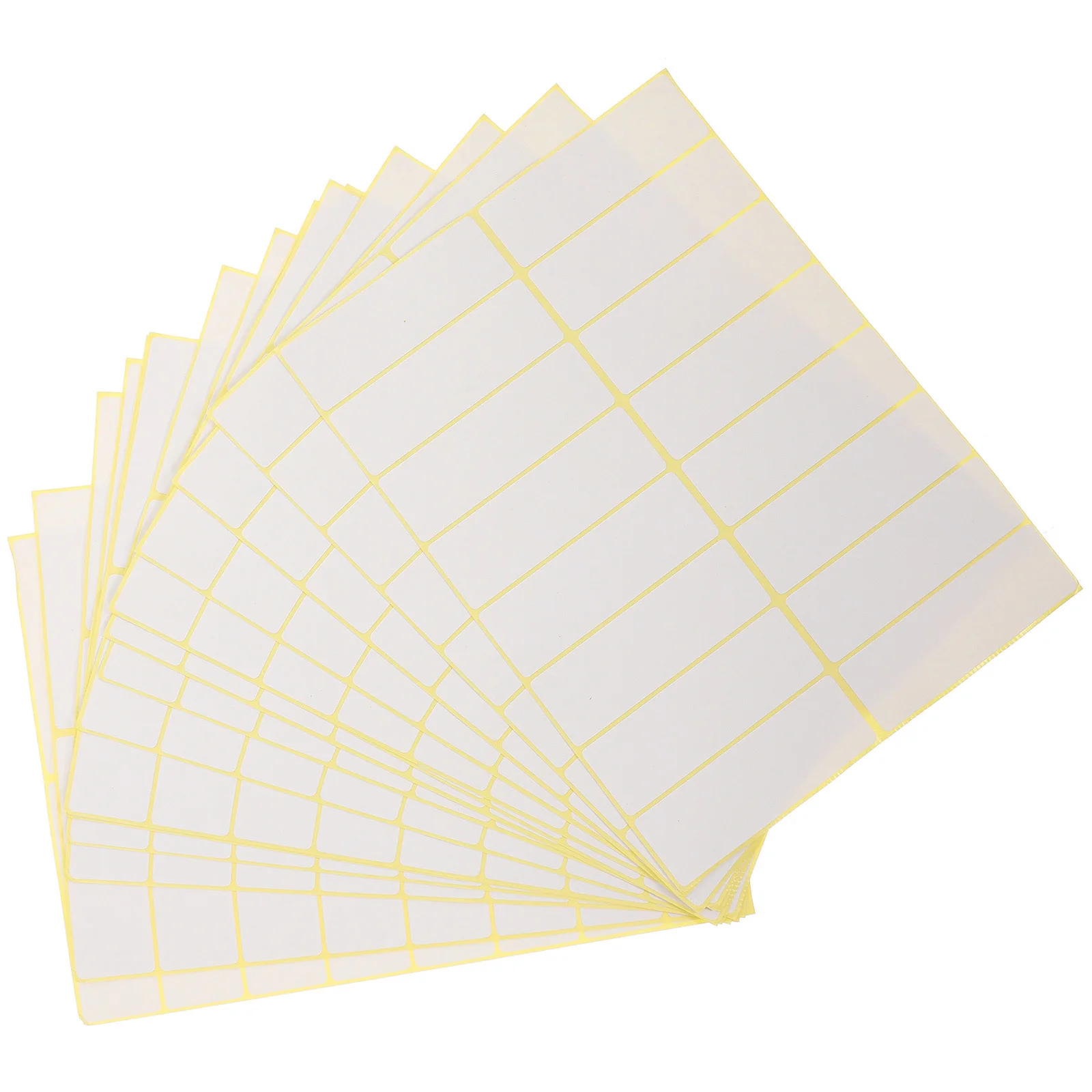 16 Labels Sheet White Stickers to Write on Adhesive Pricing Stickers for Inventory Categorization Easy Peel Labels