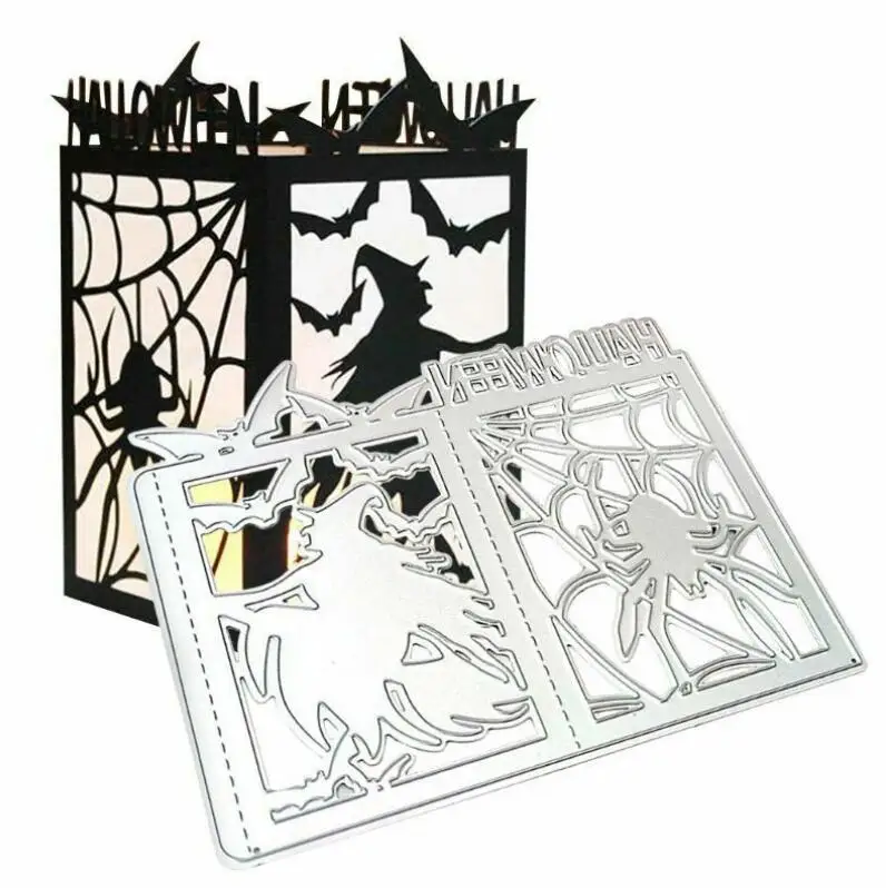 Halloween Box lantern metal cutting dies Scrapbooking decoration paper craft knife mould blade punch template Embossing stencils