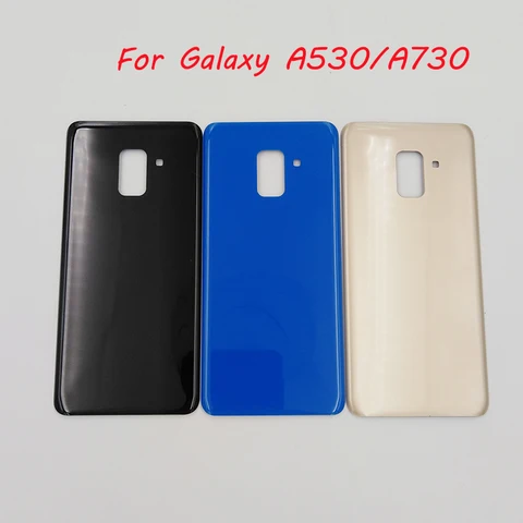 Для SAMSUNG Galaxy A8 2018 A530 A530F A8 + A8 Plus A730 A730F задняя крышка батарейного отсека задняя крышка Корпус Ремонт Запасные части