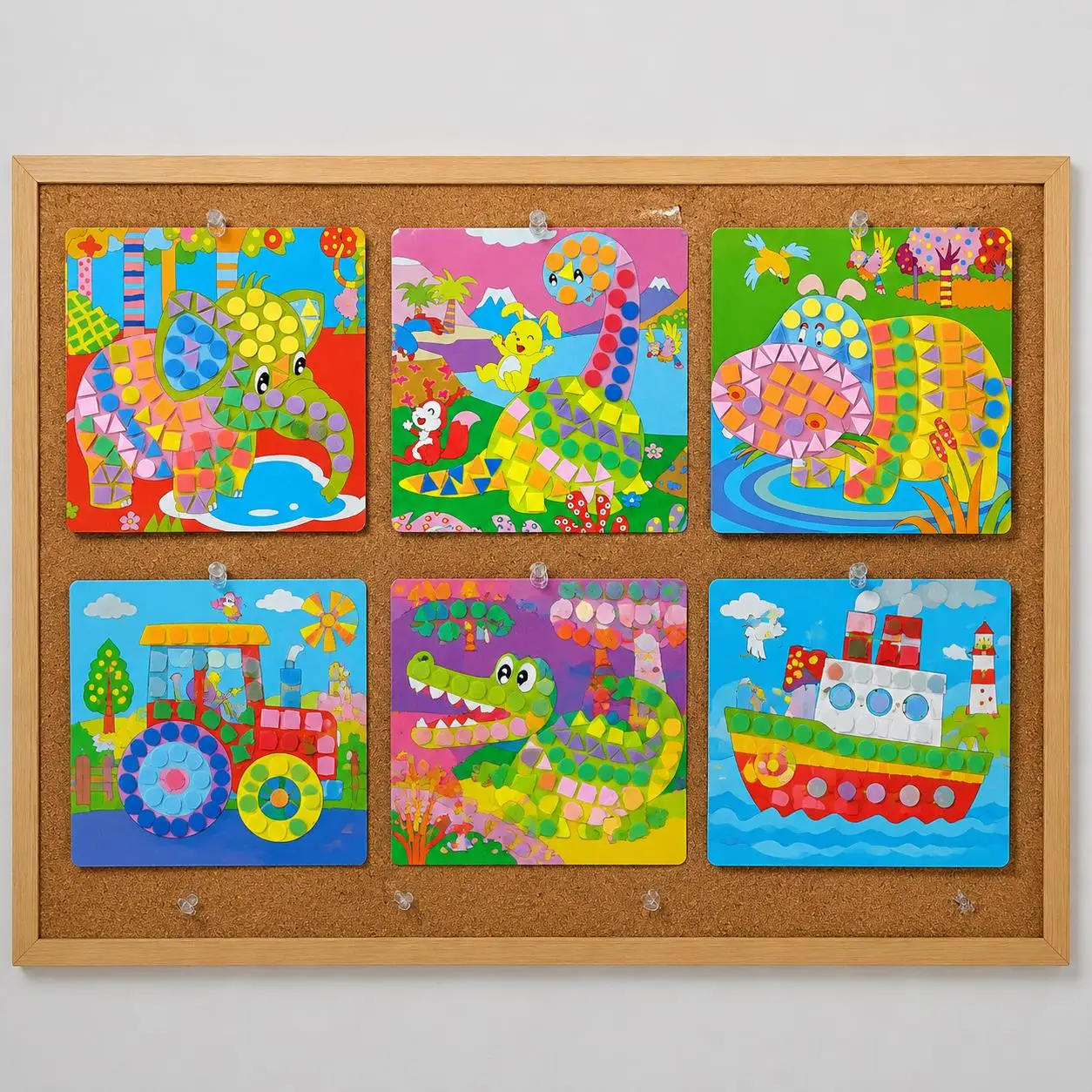 Bulk 3D Foam Mosaic Sheets – Color Tile Stickers for Collage Art, Scrapbooking Embellishments & Handmade Craft Projects TMZ