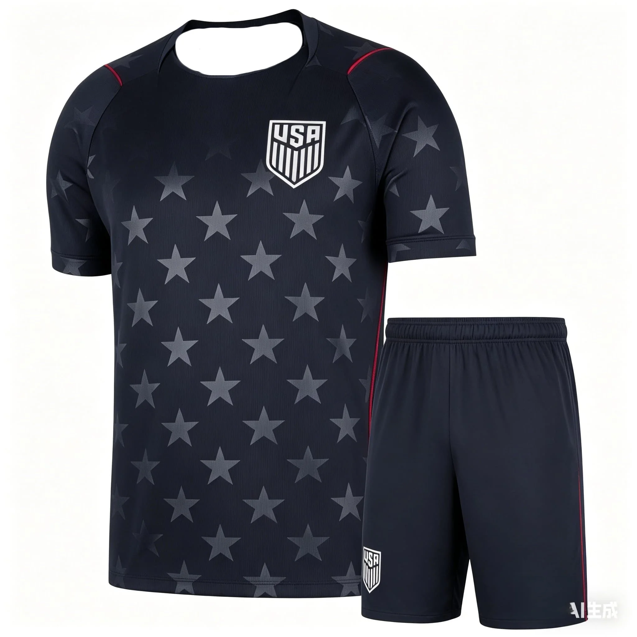 United States National Team Football Jersey Set Breathable Shirt Comfortable Performance Fan Gear Football Jersey Set for Mans
