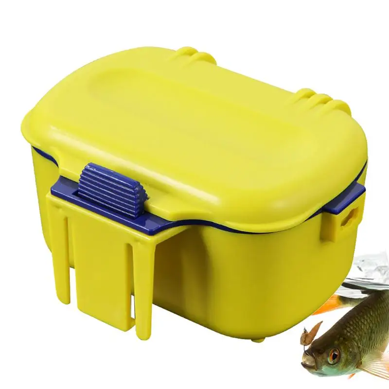 

Insulated Fishing Bait Container Fishing Accessories Boxes Portable Waterproof Tackle Box Container With Lanyard For Fishing