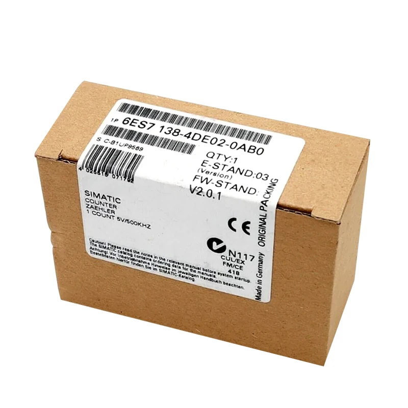 

Новый подлинный оригинальный неоткрытый модуль счетчика контроллера ПЛК 6ES7 138-4DE02-0AB0 6ES7138-4DE02-0AB0 оригинальный точечный запас
