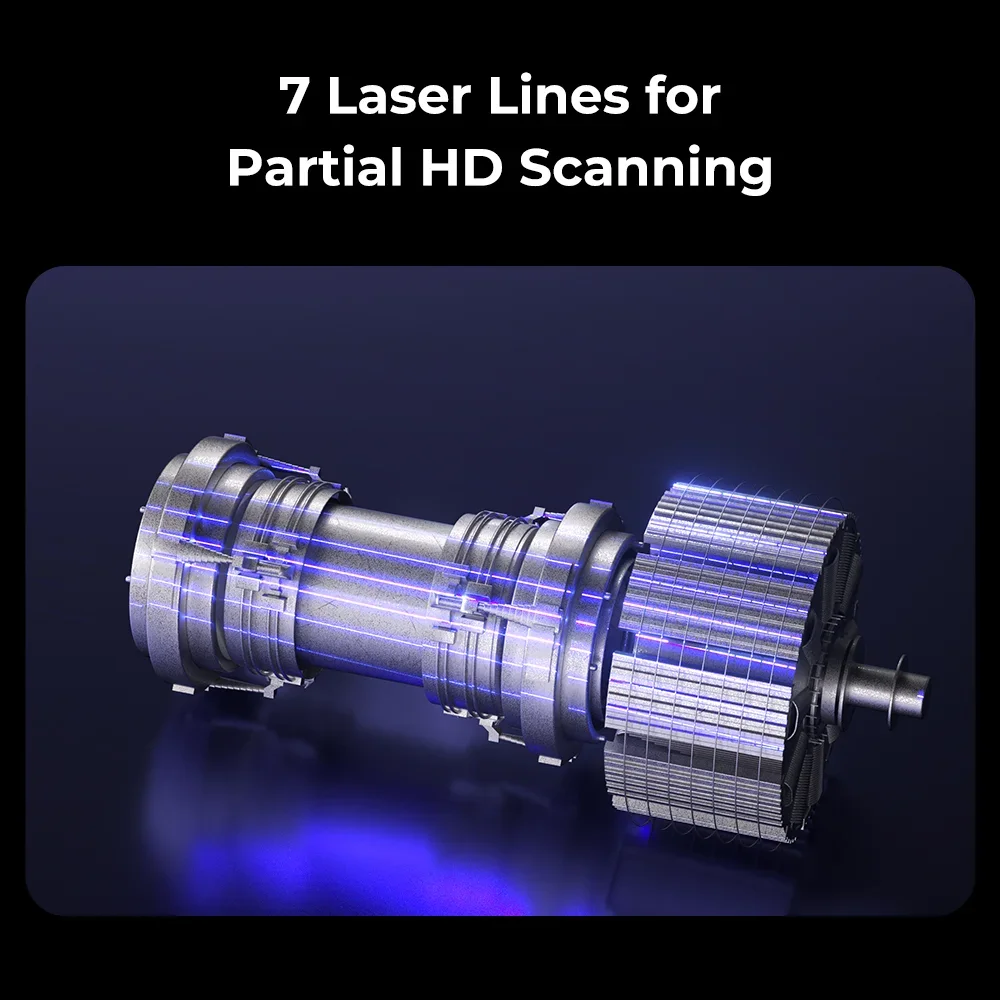 Creality Raptor Pro 3D Scanner 22+7 Blue Laser & NIR 0.02mm Accuracy For 5-4000mm Objects