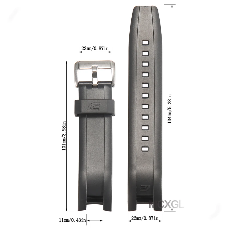 Resin Replacement Strap Suitable for Casio EQW-A1200 Men's Watch