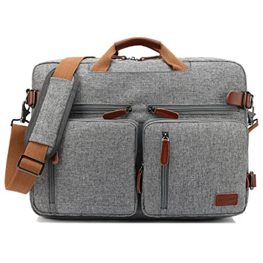

Convertible Backpack Messenger Shoulder bag Laptop Case Handbag Business Briefcase Multi-functional Travel Rucksack Fits Laptop