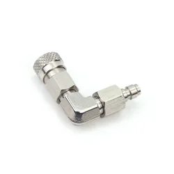Male Quick Plug-connect to Female Quick-connect Fitting 90-degree Adapter