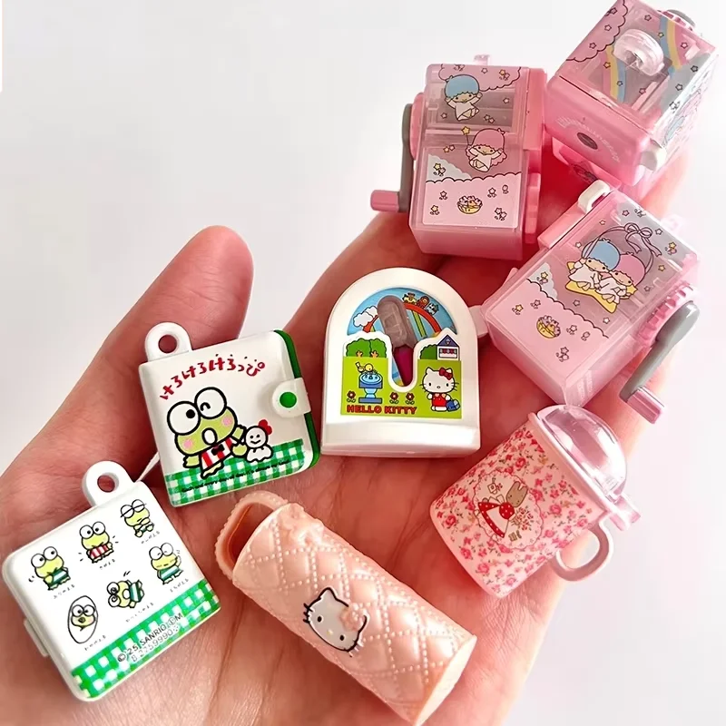 

Bandai Gashapon Sanrio Hello Kitty & Friends Ретро Kawaii Мини-фигурка-булавка Брелок Charme Kuromi My Melody Симпатичная серия игрушек