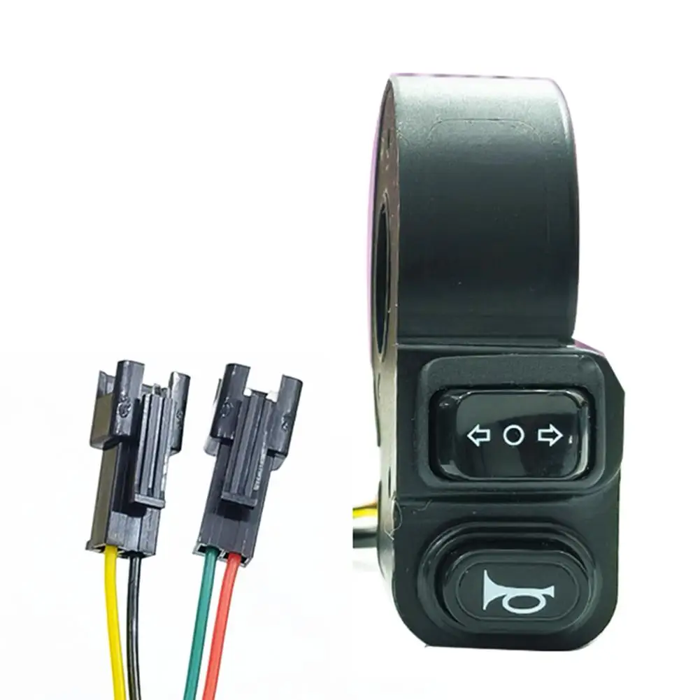 1 interruptor de luz delantera para bicicleta eléctrica de 4/6 pines, control de señal de giro y claxon, conector SM, accesorios para ciclismo al aire libre